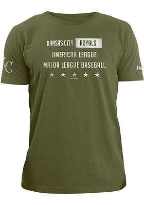 New Era Kansas City Royals Olive Five Stars Short Sleeve T Shirt