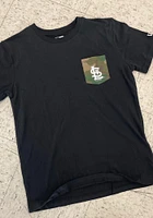 New Era St Louis Cardinals Black Camo Pocket Short Sleeve T Shirt