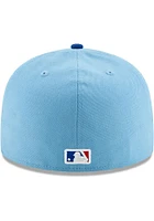 New Era Texas Rangers Mens Light Blue AC Alt 2 59FIFTY Fitted Hat