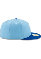 New Era Texas Rangers Mens Light Blue AC Alt 2 59FIFTY Fitted Hat