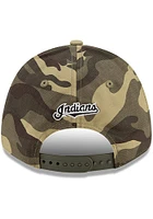 New Era Cleveland Indians 2021 Armed Forces Day SS 9FORTY Adjustable Hat - Green