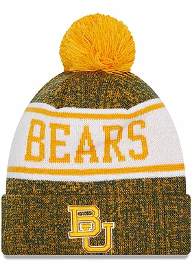 New Era Baylor Bears Green Banner Mens Knit Hat