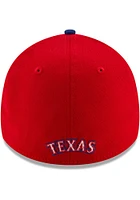 New Era Texas Rangers Mens Red Team Classic 39THIRTY Flex Hat