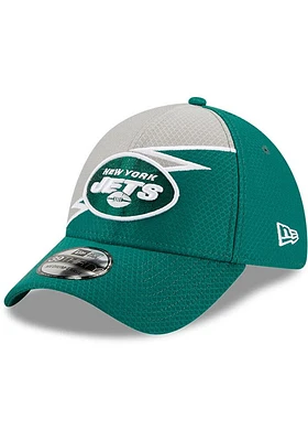 New Era York Jets Mens Green Bolt 39THIRTY Flex Hat