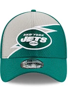 New Era York Jets Mens Green Bolt 39THIRTY Flex Hat