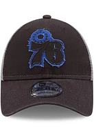 New Era Philadelphia 76ers Rugged 9FORTY Adjustable Hat - Black
