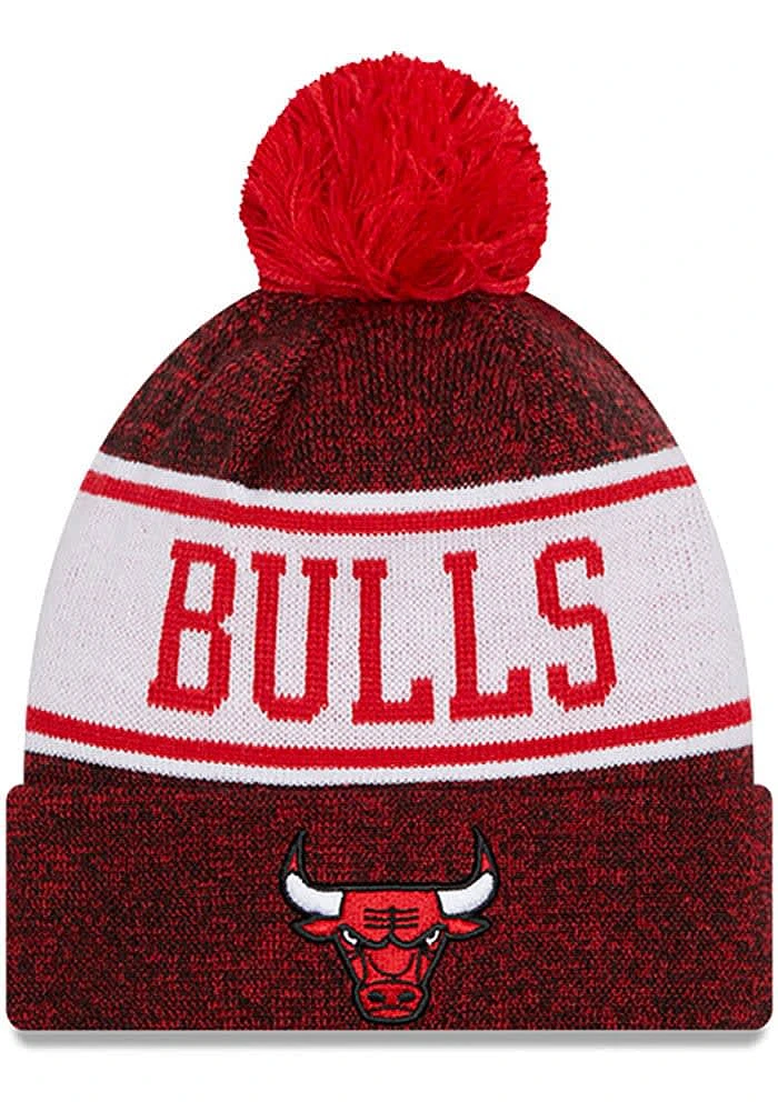 New Era Chicago Bulls Red Banner Mens Knit Hat