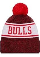 New Era Chicago Bulls Red Banner Mens Knit Hat