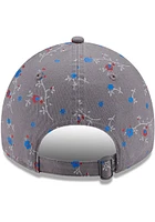 New Era Kansas Jayhawks Grey JR TOD Blossom 9TWENTY Adjustable Toddler Hat
