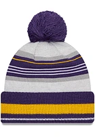 New Era LSU Tigers Grey Grayed Mens Knit Hat