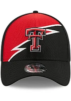 New Era Texas Tech Red Raiders Mens Bolt 39THIRTY Flex Hat