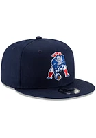 New Era New England Patriots Navy Blue Retro 9FIFTY Mens Snapback Hat