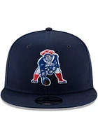 New Era New England Patriots Navy Blue Retro 9FIFTY Mens Snapback Hat