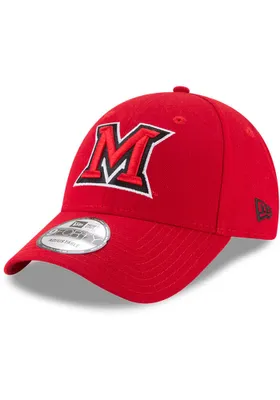 New Era Miami RedHawks The League 9FORTY Iconic Adjustable Hat - Red