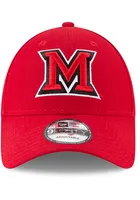 New Era Miami RedHawks The League 9FORTY Iconic Adjustable Hat - Red