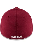 New Era Arkansas Razorbacks Mens Red Team Classic 39THIRTY Flex Hat