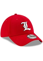 New Era Louisville Cardinals Mens Red Team Classic 39THIRTY Flex Hat