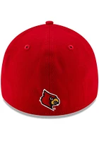 New Era Louisville Cardinals Mens Red Team Classic 39THIRTY Flex Hat