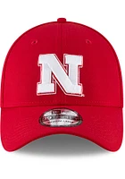 New Era Nebraska Cornhuskers Mens Red Team Classic 39THIRTY Flex Hat