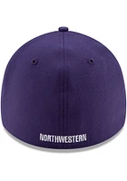 New Era Northwestern Wildcats Mens Purple Team Classic 39THIRTY Flex Hat