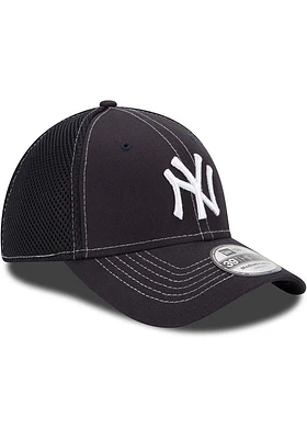 New Era York Yankees Mens Navy Blue Team Neo 39THIRTY Flex Hat