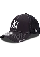 New Era York Yankees Mens Navy Blue Team Neo 39THIRTY Flex Hat