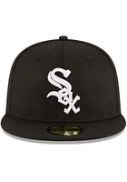 New Era Chicago White Sox Mens Black 2005 World Series Side Patch 59FIFTY Fitted Hat