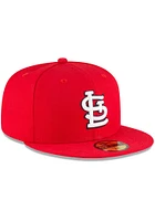 New Era St Louis Cardinals Mens Red 2006 World Series Side Patch 59FIFTY Fitted Hat