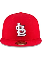 New Era St Louis Cardinals Mens Red 2006 World Series Side Patch 59FIFTY Fitted Hat