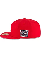 New Era St Louis Cardinals Mens Red 2006 World Series Side Patch 59FIFTY Fitted Hat