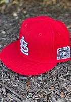 New Era St Louis Cardinals Mens Red 2006 World Series Side Patch 59FIFTY Fitted Hat