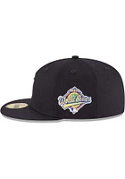 New Era York Yankees Mens Navy Blue World Series Side Patch 59FIFTY Fitted Hat