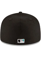 New Era Miami Marlins Mens Black 1997 World Series Side Patch 59FIFTY Fitted Hat
