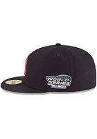 New Era Boston Red Sox Mens Navy Blue 2004 World Series Side Patch 59FIFTY Fitted Hat