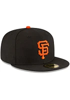 New Era San Francisco Giants Mens Black 2002 World Series Side Patch 59FIFTY Fitted Hat