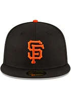 New Era San Francisco Giants Mens Black 2002 World Series Side Patch 59FIFTY Fitted Hat