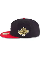 New Era Atlanta Braves Mens Navy Blue 1995 World Series Side Patch 59FIFTY Fitted Hat