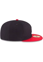 New Era Atlanta Braves Mens Navy Blue 1995 World Series Side Patch 59FIFTY Fitted Hat