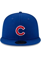 New Era Chicago Cubs Mens Blue 2016 World Series Side Patch 59FIFTY Fitted Hat