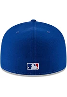 New Era Chicago Cubs Mens Blue 2016 World Series Side Patch 59FIFTY Fitted Hat