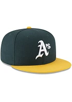 New Era Oakland Athletics Mens Green 1989 World Series Side Patch 59FIFTY Fitted Hat