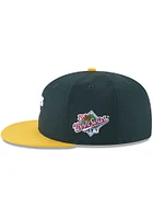 New Era Oakland Athletics Mens Green 1989 World Series Side Patch 59FIFTY Fitted Hat