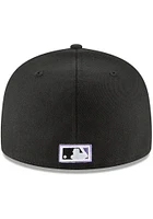 New Era Tampa Bay Rays Mens Black Cooperstown 59FIFTY Fitted Hat