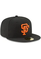 New Era San Francisco Giants Mens Black Cooperstown 59FIFTY Fitted Hat