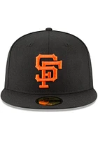 New Era San Francisco Giants Mens Black Cooperstown 59FIFTY Fitted Hat