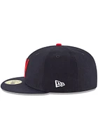 New Era Washington Nationals Mens Navy Blue Senators Cooperstown Fitted Hat
