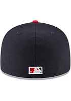New Era Washington Nationals Mens Navy Blue Senators Cooperstown Fitted Hat