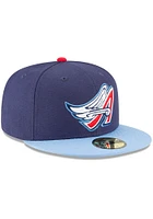 New Era Los Angeles Angels Mens Navy Blue Cooperstown 59FIFTY Fitted Hat