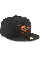 New Era Baltimore Orioles Mens Black Cooperstown 59FIFTY Fitted Hat