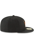 New Era Baltimore Orioles Mens Black Cooperstown 59FIFTY Fitted Hat